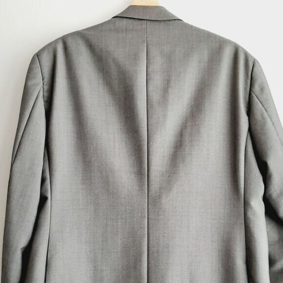TED BAKER London Blazer Jacket Solid Gray Men's Sz 44 R - Picture 9 of 15